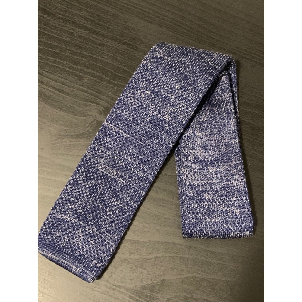 Blue Square Ended Tie